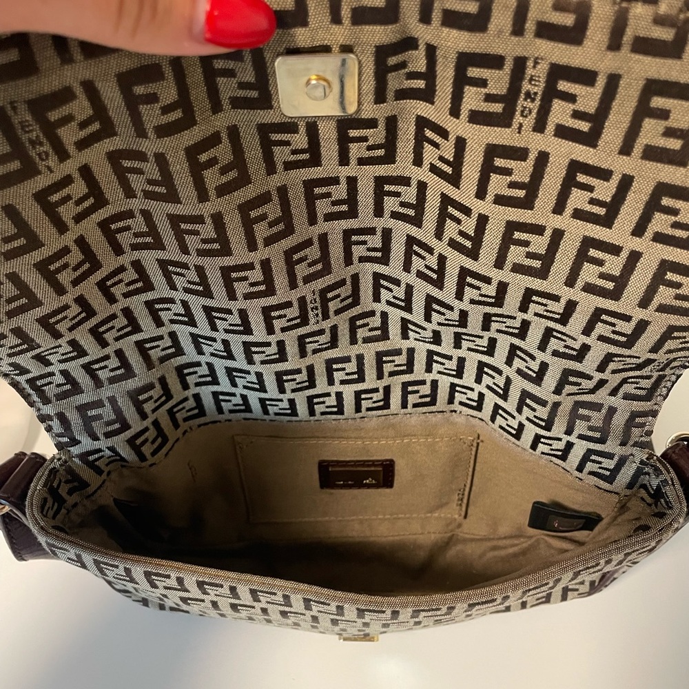 Fendi Zucchino Flap Bag - Picture 4 of 5